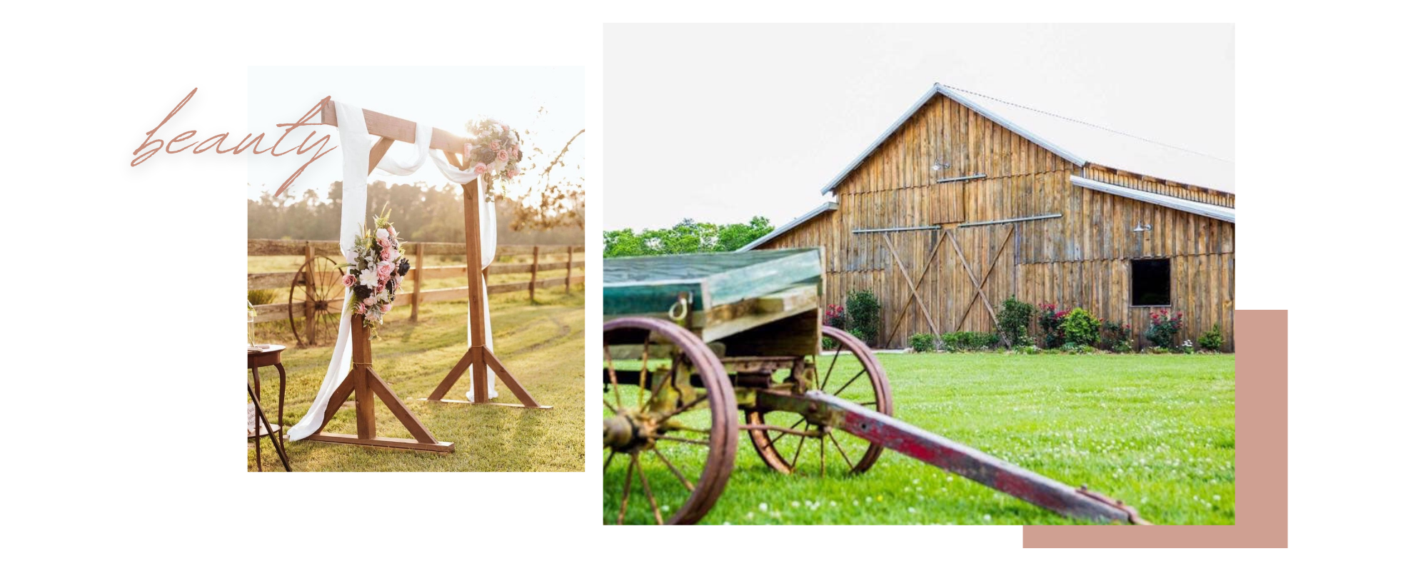 wedding barn collage 